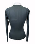 Barn Babe Long Sleeve Seamless Schooling Top in Moss - Women's Small