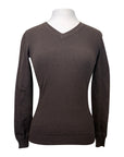 Callidae The V Neck Sweater in Brazil Nut
