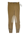 TuffRider Cotton Lowrise Pull On Breeches in Sand