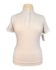 Samshield 'Apolline' Short Sleeve Show Shirt in Cream/White