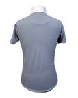 Essex Classics "Luna" Performance Short Sleeve Show Shirt in Grey/Snow-cones