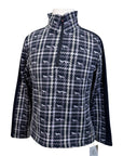 Kerrits Fleece Lined Long Sleeve Shirt in Black/Grey Plaid