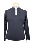 Callidae Long Sleeve Polo in Black