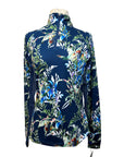 Kastel Signature Long Sleeve Shirt in Blue Botanical