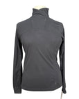 Irideon 'Chinchillaaah' Quarter-Zip Top in Black