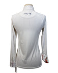 Kathryn Lily Competition Shirt in White/Jumping Horses