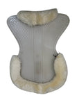 Acavallo Cut Out Sheepskin Gel Pad with Dri-Lex in White