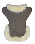Acavallo Cut Out Sheepskin Gel Pad with Dri-Lex in White