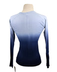 TKEQ 'The Kennedy' Seamless Long Sleeve Shirt in Ink Ombre