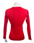 TKEQ The 'Kennedy 2.0' Seamless Long Sleeve in Sour Cherry