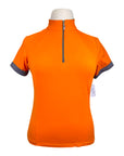 EIS Short Sleeve Sun Shirt in Orange/Grey