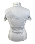 Equiline 'Charlotte' Short Sleeve Show Shirt in Blue Stripes