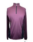Kastel Denmark 1/4 Zip Shirt in Merlot/Black