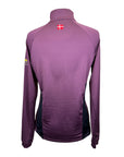 Kastel Denmark 1/4 Zip Shirt in Merlot/Black