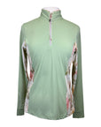 Dapple Bay 'Grace' LS 1/4 Zip Shirt in Sage