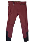 Espoir 'Inspire' Bamboo Knee Patch Breeches in Burgundy