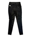 Black Heart Equestrian 'Cara' Hybrid Breeches in Black/Vintage Rose