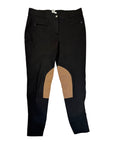 Dover Saddlery Knee Patch Breeches in Black