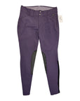 Kerrits Winter Knee Patch Breeches in Purple