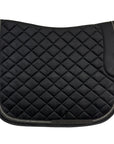 Lara Tweed Velvet Dressage Saddle Pad in Black