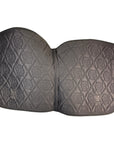 Horse Gloss Dressage Saddle Pad in Satin Steel Blue