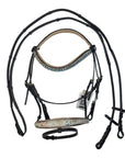 Halter Ego 'Dolce' Snaffle Bridle in Chocolate/Spring Floral