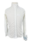 Equine Couture Kelsey Show Shirt in Whit/Aqua