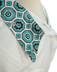 Equine Couture Kelsey Show Shirt in Whit/Aqua