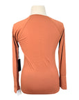 Euphoric Equestrian 'Malibu' Long Sleeve Top in Pumpkin