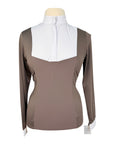 Hannah Childs 'Luna' Long Sleeve Show Shirt in Cappuccino