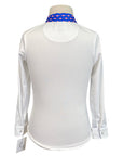 Essex Classic Talent Yarn Show Shirt in White/Blue Piggy Banks
