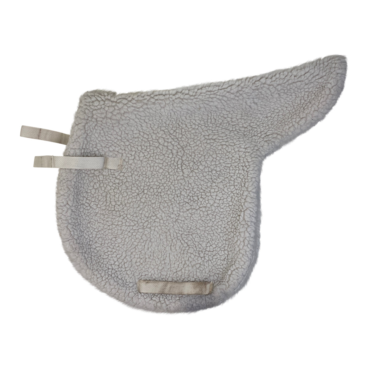 Fleece Saddle Pad in White - 16"