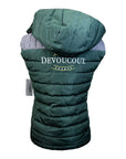 Devoucoux Padded Puffer Vest in Green/Grey