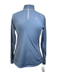 LeMieux 'My LeMieux' Long Sleeve 1/4 Zip Base Layer in Ice Blue