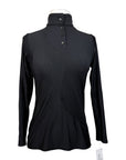 Equestrian Club 'Lenna' Long Sleeve Training Shirt in Black - Women's Medium
