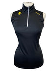 Clovis Equestrian Sleeveless Top in Black