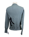70 Degrees Salta Sparkle sweater in Olive/Black Metalic