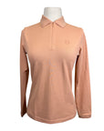 Harcour Long Sleeve Polo in Peach