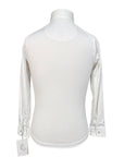 Essex Classics Talent Yarn Kids Long Sleeve Show Shirt in White/Flowers & Bees
