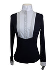 Cavalleria Toscana 'American' Long Sleeve Show Shirt in Black