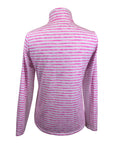 IBKUL Long Sleeve Shirt in Pink & White Stripes