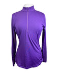 Goode Rider 'Lux' 1/2 Zip Long Sleeve Shirt in Electric Purple