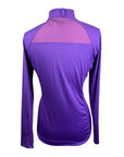 Goode Rider 'Lux' 1/2 Zip Long Sleeve Shirt in Electric Purple