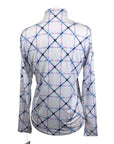 San Soleil Printed Sunshirt UV 50 in White/Pink & Blue Belts