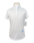 Essex Classics 'Talent Yarn' Short Sleeve Show Shirt in White/Bits & Horses
