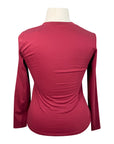 Samshield 'Axella' Long Sleeve T-Shirt in Deep Wine
