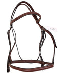 Plain Raised Bridle in Brown