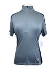 Kerrits Ice Fil Short Sleeve Shirt in Seafoam/Navy