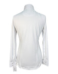 Essex Classics 'Talent Yarn' Long Sleeve Show Shirt in White w/Safari