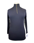 Tailored Sportsman 'Ice Fil' 1/4 Zip Long Sleeve Shirt in Black